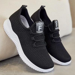 Womens Sneakers Slip On Flats Work Women Non-Slip Comfort Loafers Breathable - Picture 1 of 17