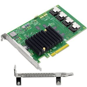 LSI LSI00244 9201-16i PCI-Express 2.0 x8 SATA / SAS Host Bus Adapter Card - Picture 1 of 3