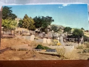 Cartolina cimitero massonico Virginia City nuova di zecca inutilizzata TX - Foto 1 di 2