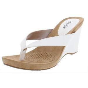 Style & Co. Womens Chicklet Thong flipflops Wedge Sandals Heels BHFO 4205