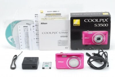 [MINT] Nikon Coolpix S3500 Pink 7x Optical Zoom 20.1MP Digital Camera JAPAN - Image 1 of 4