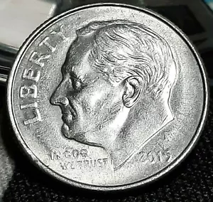 2015 P Roosevelt Dime Strike ERROR - Picture 1 of 6