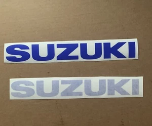 Motorcycle Decals Suzuki Belly Pan Stickers X2 - Picture 1 of 3