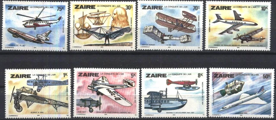 Mint stamps Aviation Airplane 1978   from Zaire      avdpz - Image 1 of 1