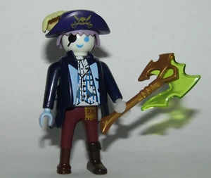 Playmobil Ghost Pirate white face & blue eyes w/ jacket and ax - C11 - Picture 1 of 5
