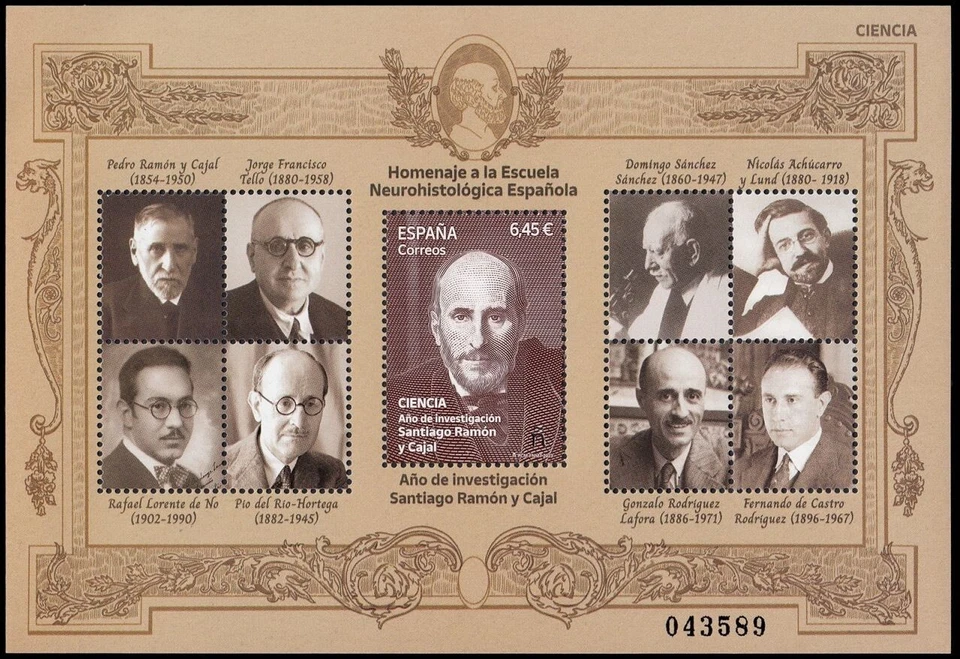 España 2023 Edifil 5712 Sello ** HB Ciencia investigación Santiago Ramón y Cajal - Imagen 1 de 1