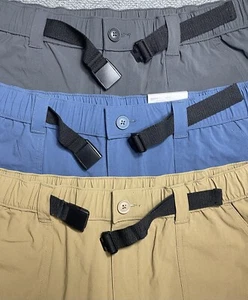 SONOMA Men's Lot of 3 Cargo Shorts with Belt Size 38 Blue, Tan & Gray NwoT - Picture 1 of 16
