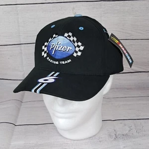 Mark Martin #6 Pfizer Nascar Racing Team Adult OSFA Snapback Hat Cap Black W/tag - Picture 1 of 17