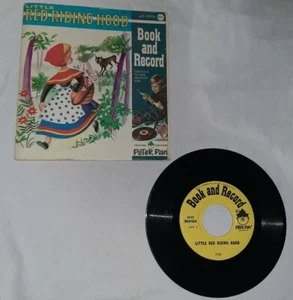 LITTLE RED RIDING HOOD by Peter Pan ent. 1938 Book & 45 RPM Record cover variant - Imagen 1 de 5