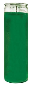 CANDLE GLASS JAR PLAIN GREEN VELA VERDE BURNS 120 HOURS - Bild 1 von 1