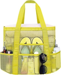 Mesh Beach Bags for Women - Plus Waterproof Sandproof Tote - Picture 1 of 6
