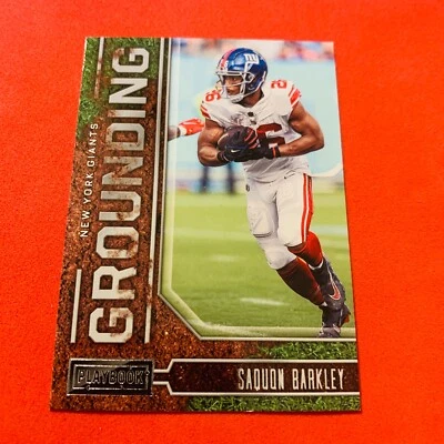 Saquon Barkley GROUNDING New York Giants 2022 Playbook Insert Card G-6 - Image 1 of 2