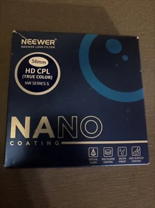 Neewer Fixed HD Cpl Filter Kit 58 MM True Color Nw Series S Nano Coating - Picture 1 of 1