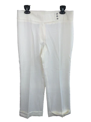 “Studio 1940” Vestido Marfil Crema Pantalones de Carrera Talla 12 Lentejuelas Botones Puños  Foto 1 de 4