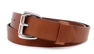 Men's Genuine Buffalo leather Belt Amish made USA Heavy Duty Work 1 1/4" Inches - Picture 1 of 15