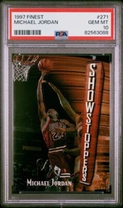 MICHAEL JORDAN 1997 Finest Base #271! PSA 10 GEM MINT! Condition Chicago Bulls - Picture 1 of 2