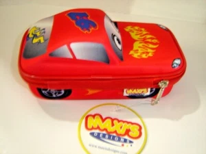Maxi's 3D Pencil Case Storage Case Zip Around Red Race Car Hardshell EVA Pouch - Picture 1 of 10