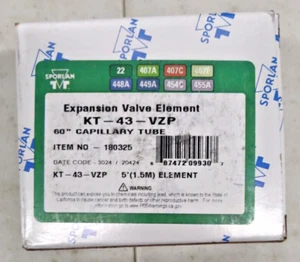 Sporlan KT-43-VZP Expansion Valve Element 30" Capillary Tube Item #180275 New - Picture 1 of 10