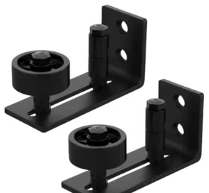 Sliding Barn Door Floor Guide Upgraded Adjustable Wall Mounted/2 Pack 6 in1 - Picture 1 of 15