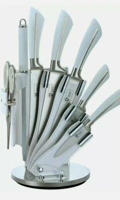 Messerset Messerblock Royalty Line Swiss Edelstahl Set Top Qualität Weiß Neu - Bild 1 von 2