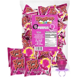 Individually Wrapped Purple Very Berry 30 Count Bulk Lollipop Summer Pack – V... - Picture 1 of 7