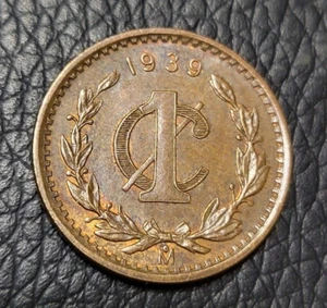 1939 Mexico 1 Centavo Coin - Picture 1 of 2