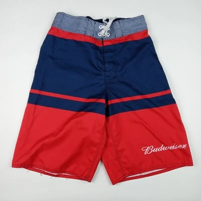 BUDWEISER Beer Board Shorts Unlined Swimming Trunks Swimwear Men's Size 28-30 - Image 1 of 4