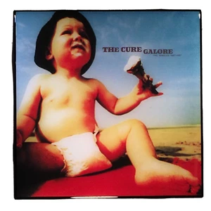 THE CURE Galore The Singles Ceramic Tile COASTER Barware Cork Album Cover Art - Picture 1 of 5