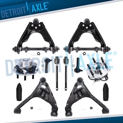 12pc Front Control Arms + Wheel Hub Bearing Tierods for 4WD Dodge Dakota Durango - Image 1 of 4