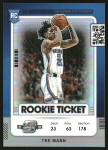 2021-22 Panini Contenders Optic Rookies Silver #10 Tre Mann