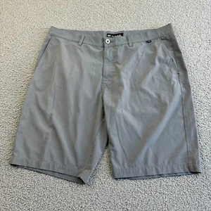 Travis Mathew Shorts Mens 40 Gray 10" Chino Golf Stretch Performance Athletic - Picture 1 of 12