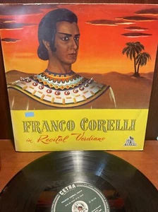 LP 12" CETRA 1957 ITALY FRANCO CORELLI RECITAL VERDIANO, Rare Opera, NM! - Picture 1 of 2