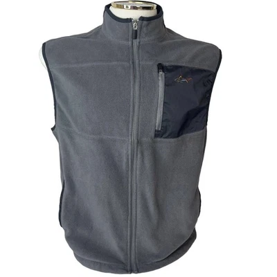 Chaleco de golf Greg Norman Tasso Elba para hombre gris medio cremallera polar Foto 1 de 4