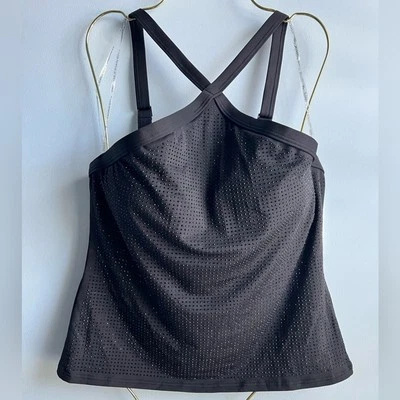 Топ танкини Michael Kors женский с заклепками высокий вырез размер большой - Изображение 1 из 4