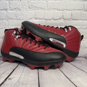 Nike Jordan 12 Savage 3 OK PE Oklahoma Football Cleats FJ6224-601 Men’s Size 14 - Picture 1 of 12