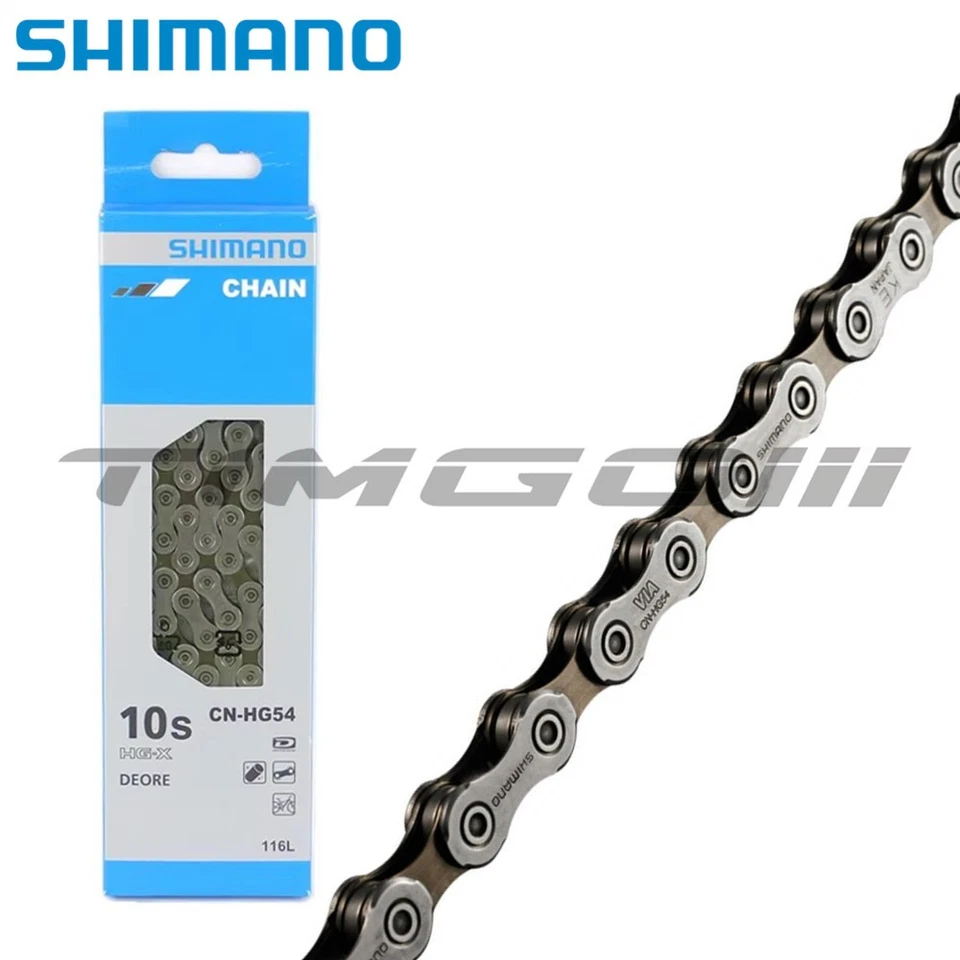 Shimano 10 Speed CN-HG54 Chain 116 Links HYPERGLIDE HG-Tech Retail Box Version - image 1 of 4