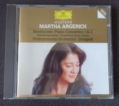 CD Martha Argerich Beethoven Piano Concertos 1 & 2 Philharm. Orch. Sinopoli 1986 - Bild 1 von 3