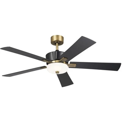 Kichler Lighting 300395SBK Icon Indoor Ceiling Fan Satin Black - Image 1 of 4