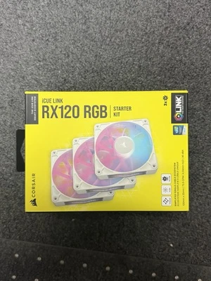 CORSAIR - iCUE LINK RX120 RGB 120mm PWM Computer Case Fan Starter Kit (3-pack... - Image 1 of 4