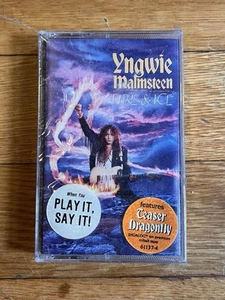 Yngwie Malmsteen Fire & Ice Cassette 1992 SEALED Hype Stickers - Picture 1 of 6