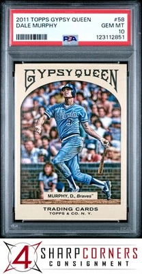 2011 TOPPS GYPSY QUEEN #58 DALE MURPHY POP 6 PSA 10 - Image 1 of 3