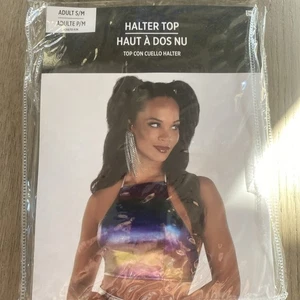 Festival Halter Top Traje Tú mismo Vestido Elegante Halloween Adulto Disfraz S/M - Imagen 1 de 1