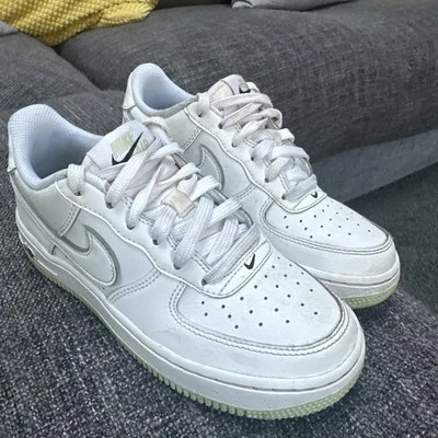 Nike Air Force 1 Low GS Blanco DH2920-111 Entrenadores Junior Talla UK 3 Foto 1 de 4
