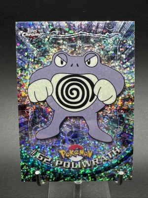 2000 Topps Chrome Holo Sparkle Pokemon card # 62 Poliwrath - Image 1 of 4