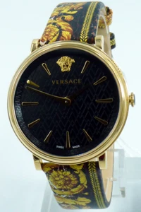 Versace V-Circle VBP130017 Black Dial Sapphire Crystal Women's Watch - Picture 1 of 8
