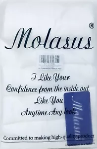 Ropa interior para mujer Molasus bragas blancas de algodón cintura alta paquete de 5 talla 5 XL - Imagen 1 de 4
