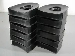 REPLACEMENT SOLID BLACK RUBBER SHOE HEEL #28 👞 REPAIR LOT 6pr MEN's 9/10 KOREA - Picture 1 of 5