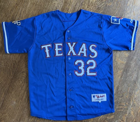 Majestic MLB Texas Rangers Jersey #32 Hamilton Size 48 (SKU Box B) Cover