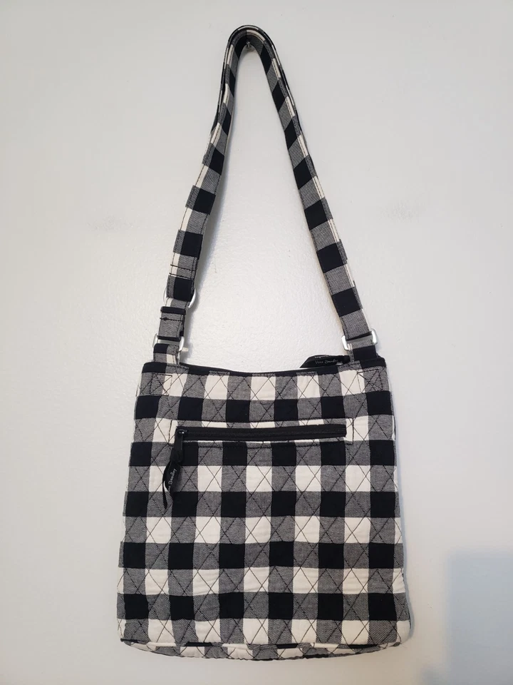 (55) Bolso Bandolera Vera Bradley Hipster Mujer Perla Cuadros Búfalo Acolchado Foto 1 de 4