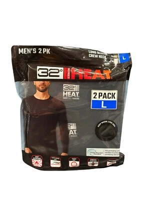 Paquete de 2 camisetas térmicas capa base cuello redondo calor 32 grados manga larga hombre Foto 1 de 4